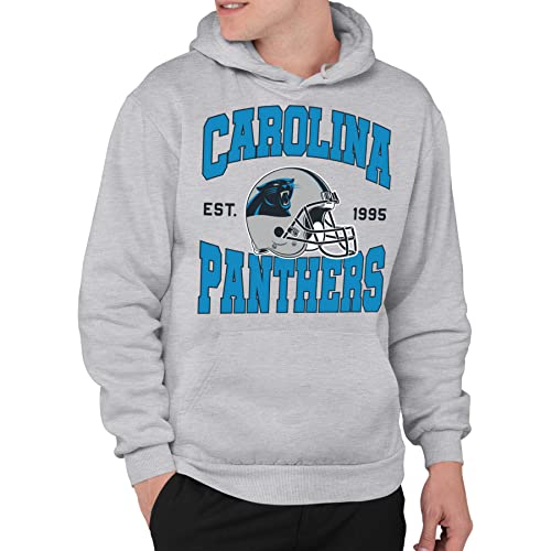 Junk Food Clothing x NFL - Team Helm - Pro Football Erwachsene Pullover Kapuzen-Fleece Sweatshirt für Damen und Herren - Grau von Junk Food