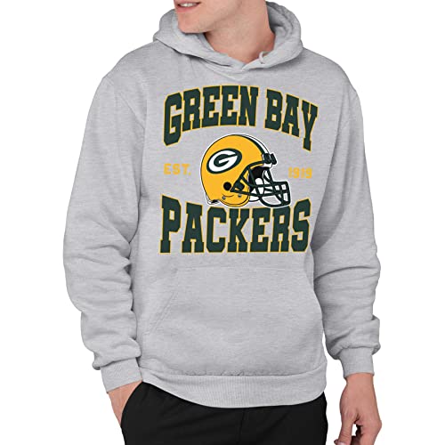 Junk Food NFL - Green Bay Packers - Team Helmet - Unisex Adult Pullover Fleece Hoodie for Men and Women - Size 3X-Large von Junk Food