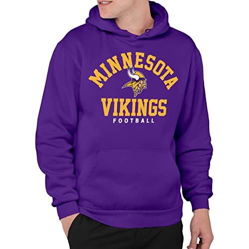 Junk Food Unisex NFL Classic Team Logo Hoodie Kapuzenpullover, Violett, Small von Junk Food