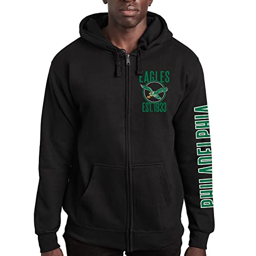 Junk Food x NFL – MVP Zip Hoodie – Unisex Erwachsene Kapuzen-Sweatshirt für Damen und Herren – Offiziell lizenzierte NFL Bekleidung von Junk Food