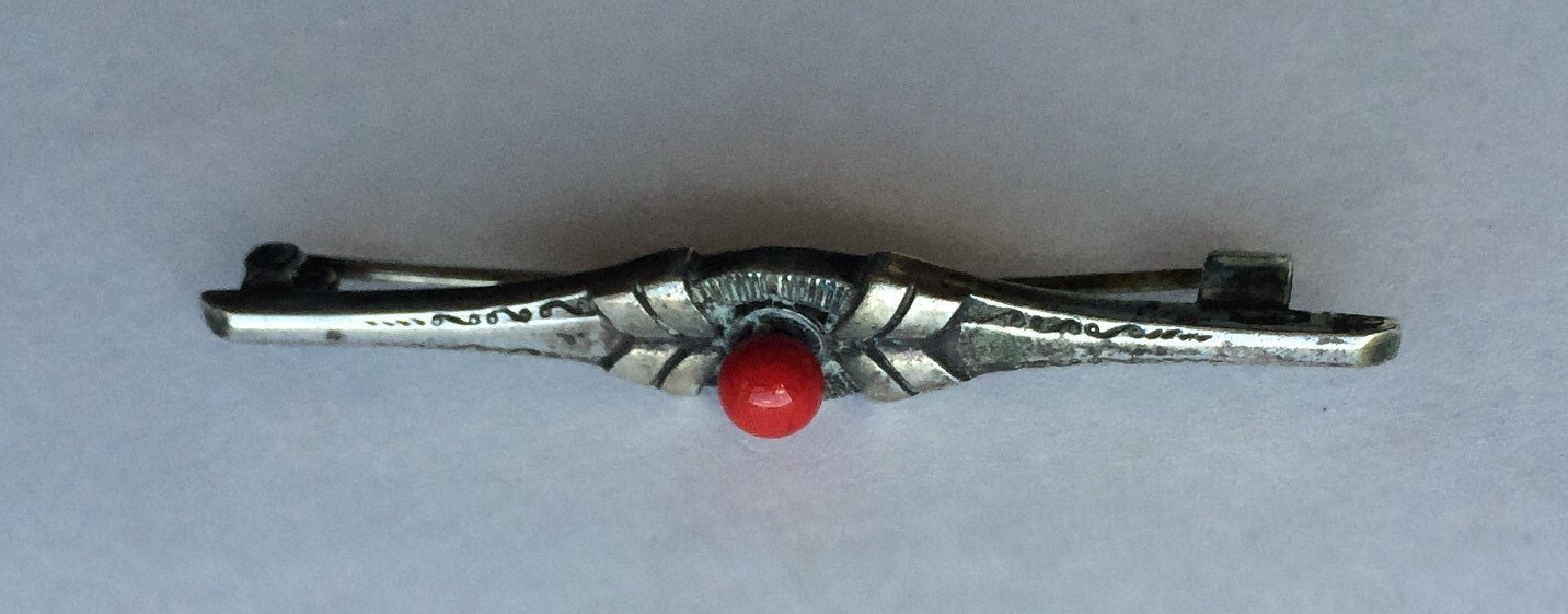 Art Deco Silber Bar Pin - Unisex Gemarkt 835 Vintage Brosche Art Deco Silber Bar Pin - Unisex Gemarkt 835 Vintage Brosche von JunkQueenJellyBean