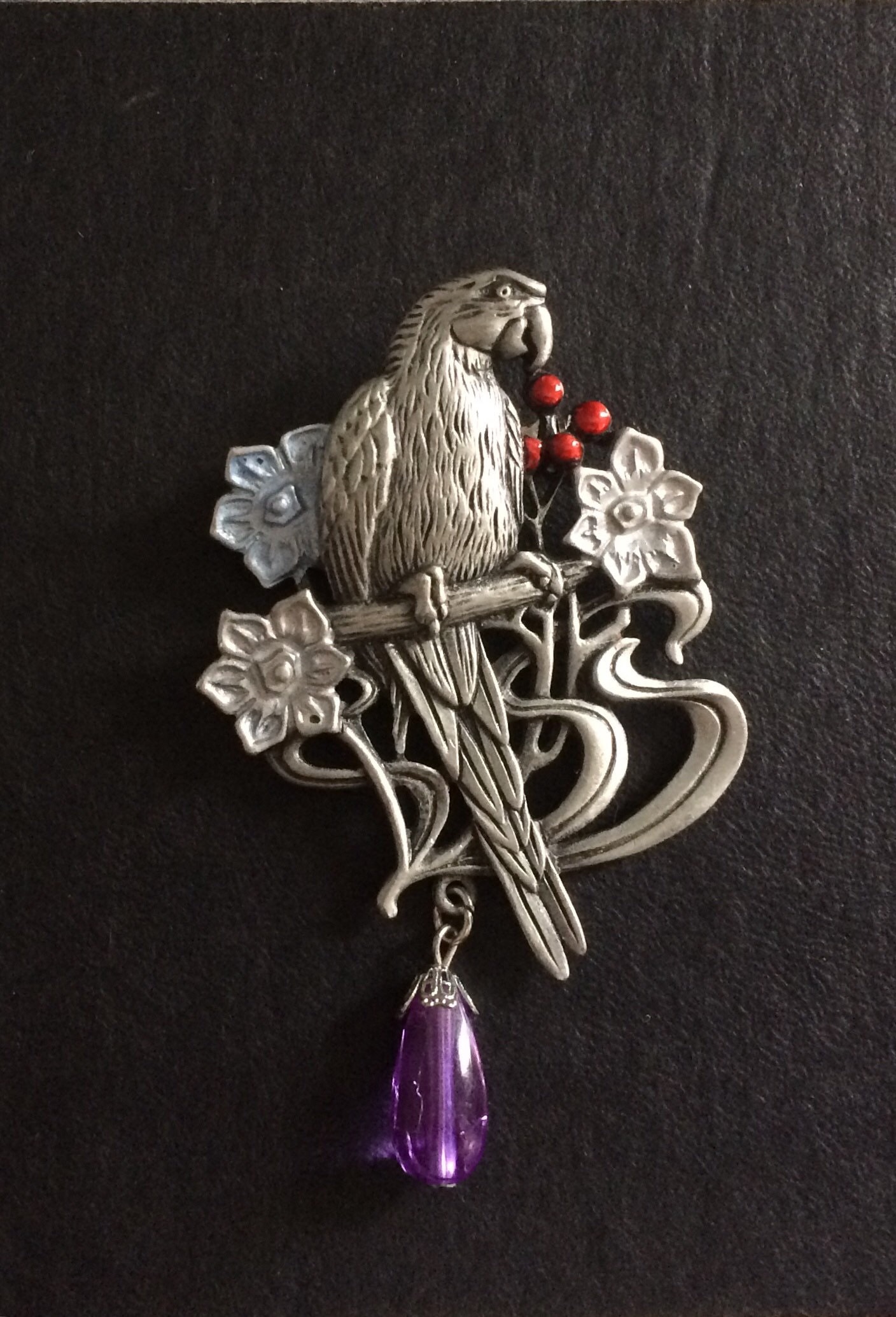 J.j. Papagei Brosche J. Jonette Fabelhafte Jugendstil Revival Pin J.j. Papagei Brosche J. Jonette Fabelhafte Jugendstil Revival Pin von JunkQueenJellyBean