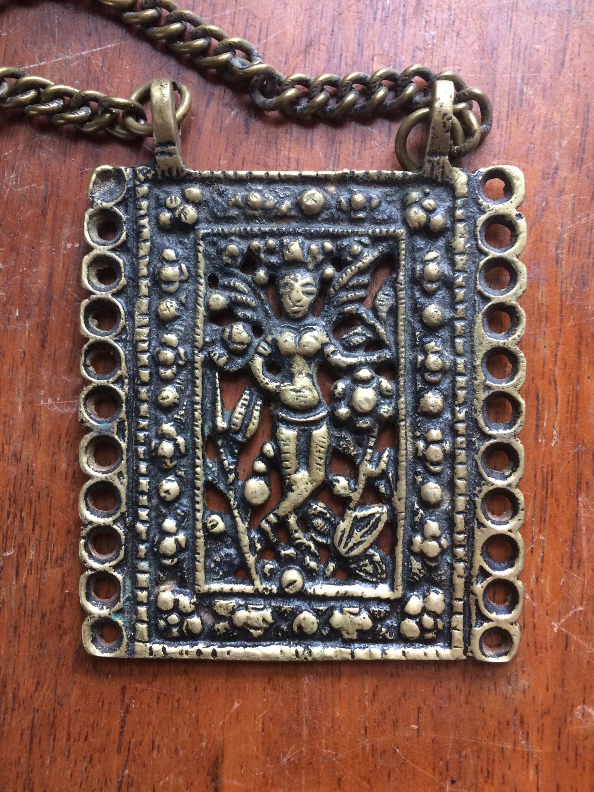 Vtg 60Er Göttin Tempeltänzerin Brass Indien Halskette Vtg 60Er Göttin Tempeltänzerin Brass Indien Halskette von JunkQueenJellyBean
