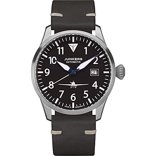 Junkers Flieger Automatik Uhr Saphirglas Schwarz 9.58.01.02 von Junkers