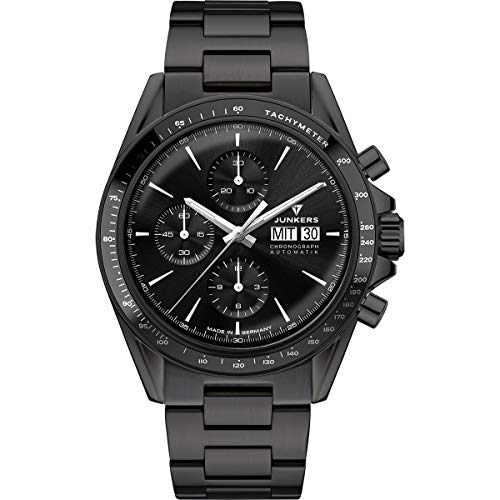 Junkers JUMO Automatik Uhr ETA Valjoux 7750 Saphirglas Tachymeter Pilotenuhr Sonderedition Limitiert 9.22.01.02.M von Junkers