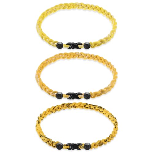 Junkin Baseball-Halsketten mit drei geflochtenen Seilen, Titan-Halskette für Teamgeschenke, Jungen, Herren, Spieler, Softball-Fans, Sport von Junkin