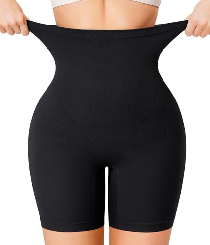 Junlan Bauchweg Unterhose Damen - Shapewear Nahtlose Miederhose mit Bein Hohe Taille Miederslips Figurformende Unterwäsche von Junlan