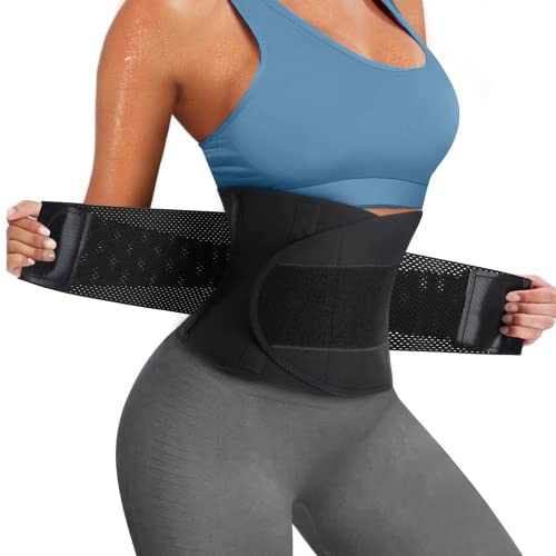 Junlan Bauchweggürtel Korsett Damen Bauchweg Schwitzgürtel Zum Abnehmen Waist Trainer Damen Neopren Sauna Fitness gürtel (schwarz, 3XL) von Junlan