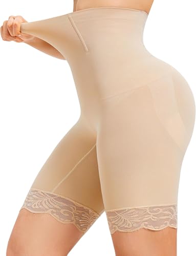 Junlan Damen Shapewear Bauchweg Unterhose Hohe Taille Figurformend Miederpants Bauchkontrolle Höschen Shaping Unterwäsche Miederhose mit Bein stark formend Body Shaper von Junlan