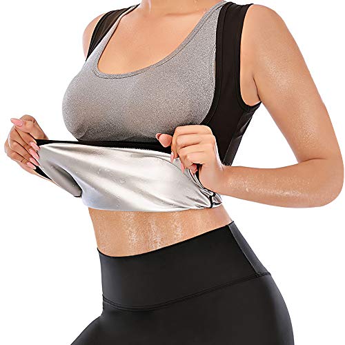 Junlan Korsett Damen Bauchweg Schwitzgürtel Zum Abnehmen Bodyshape Damen Trainingsweste Fitness Tank Top (2XL) von Junlan