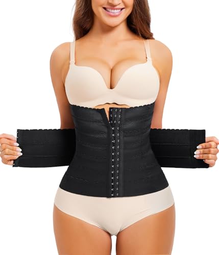 Junlan Korsett Damen Waist Trainer Corset Bauchweg Stark Formend Body Shaper Cincher Corsage Shapewear verstellbar Taillenmieder von Junlan