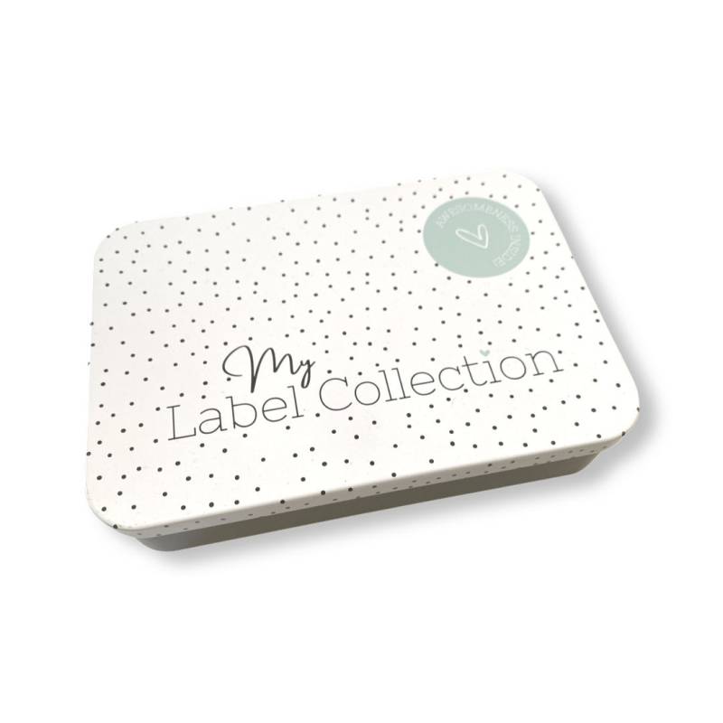1 Stk. Metall-Box My Label Collection | Nähen Für Kinder Diy Iron On Aufbügelbar Kunstleder Vegan von JunodesignAT