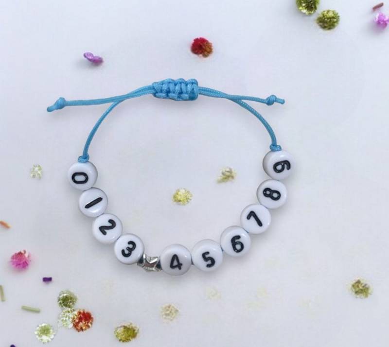Kinder-Armband Mit Telefonnummer Personalisiert Kinder Kids Sos-Kinderarmband Notfallarmband Notfall von Junolie