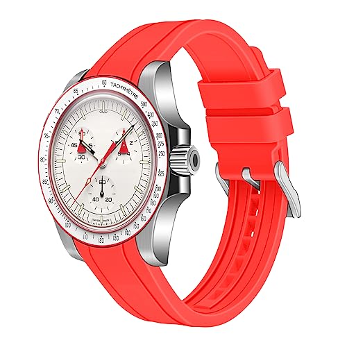 Juntan 20mm 22mm Uhrenarmbänder für Damen Herren Gebogene Enden Silikon Armband Weichem Kautschuk Sport Ersatz Uhrenarmband für Moonswatch Schnellverschluss Armbänder Männer Frauen Juntan 20mm 22mm Uhrenarmbänder für Damen Herren Gebogene Enden Silikon Armband Weichem Kautschuk Sport Ersatz Uhrenarmband für Moonswatch Schnellverschluss Armbänder Männer Frauen von Juntan