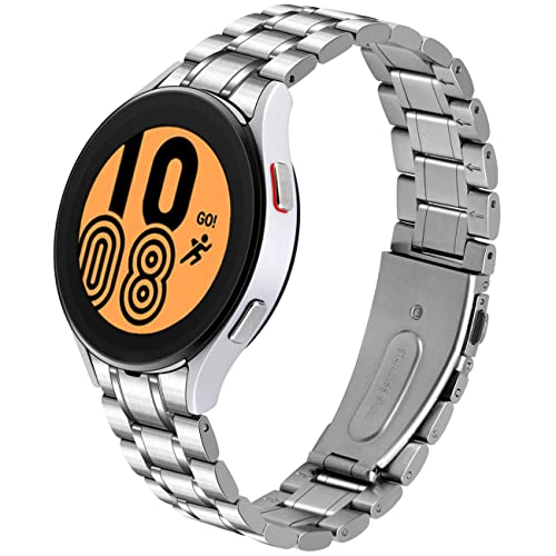 Juntan Gebogene Enden Keine Lücke Edelstahl Armbänder Kompatibel für Samsung Galaxy Watch 5 Uhr 4 40mm 44mm Galaxy Watch 4 Classic 42mm 46mm Uhrenamband Quick Release Ersatzarmband Silber und Schwarz Juntan Gebogene Enden Keine Lücke Edelstahl Armbänder Kompatibel für Samsung Galaxy Watch 5 Uhr 4 40mm 44mm Galaxy Watch 4 Classic 42mm 46mm Uhrenamband Quick Release Ersatzarmband Silber und Schwarz von Juntan