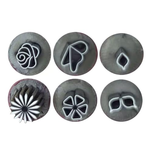 Junterone Nail Art Stempelstift-Set, 6-Teiliger Nagelstempelstift, DIY-Nagelkunstwerkzeuge, Stempel-Nagelkunstwerkzeug mit Verschiedenen Mustern, Nagelstempelstift von Junterone