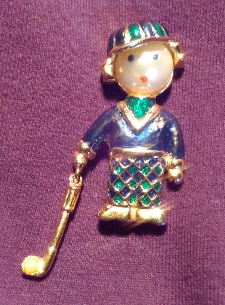 Boy Golfer Pin von Juntiqueaux