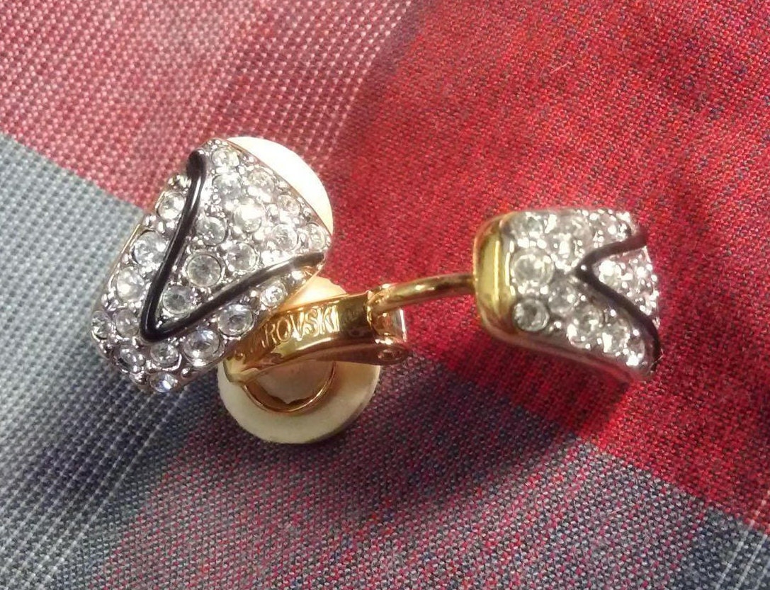 Swarovski Kristall Ohrclips von Juntiqueaux