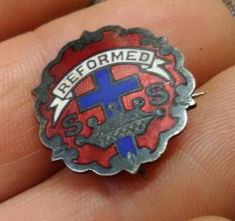 Vintage Verbessert S Emaille Kreuz Krone Anstecknadel - Little's System Vintage Verbessert S Emaille Kreuz Krone Anstecknadel - Little's System von Juntiqueaux