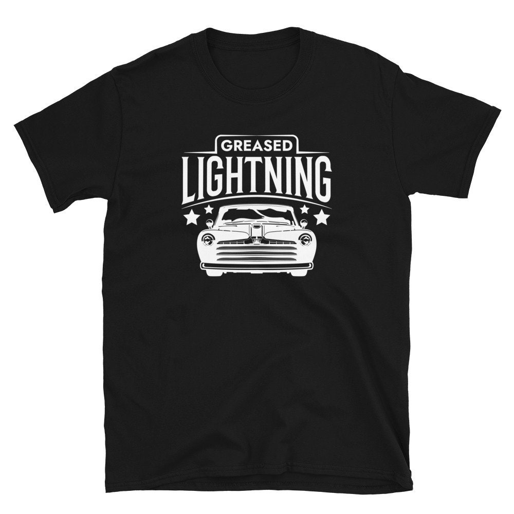 Greased Lightning Hot Rod Greaser Kurzarm Unisex T-Shirt von JuntoTees