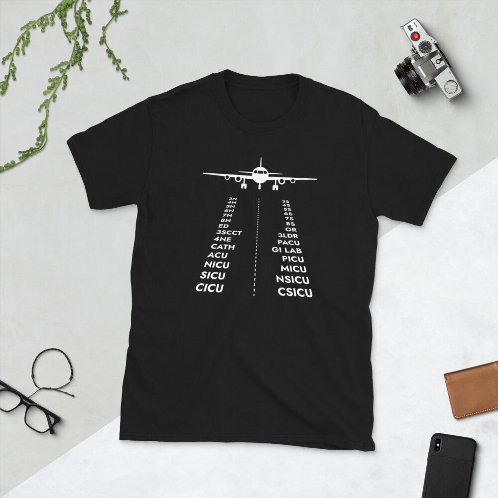 Krankenhauseinheit Flugsicherung Kurzarm Unisex T-Shirt von JuntoTees