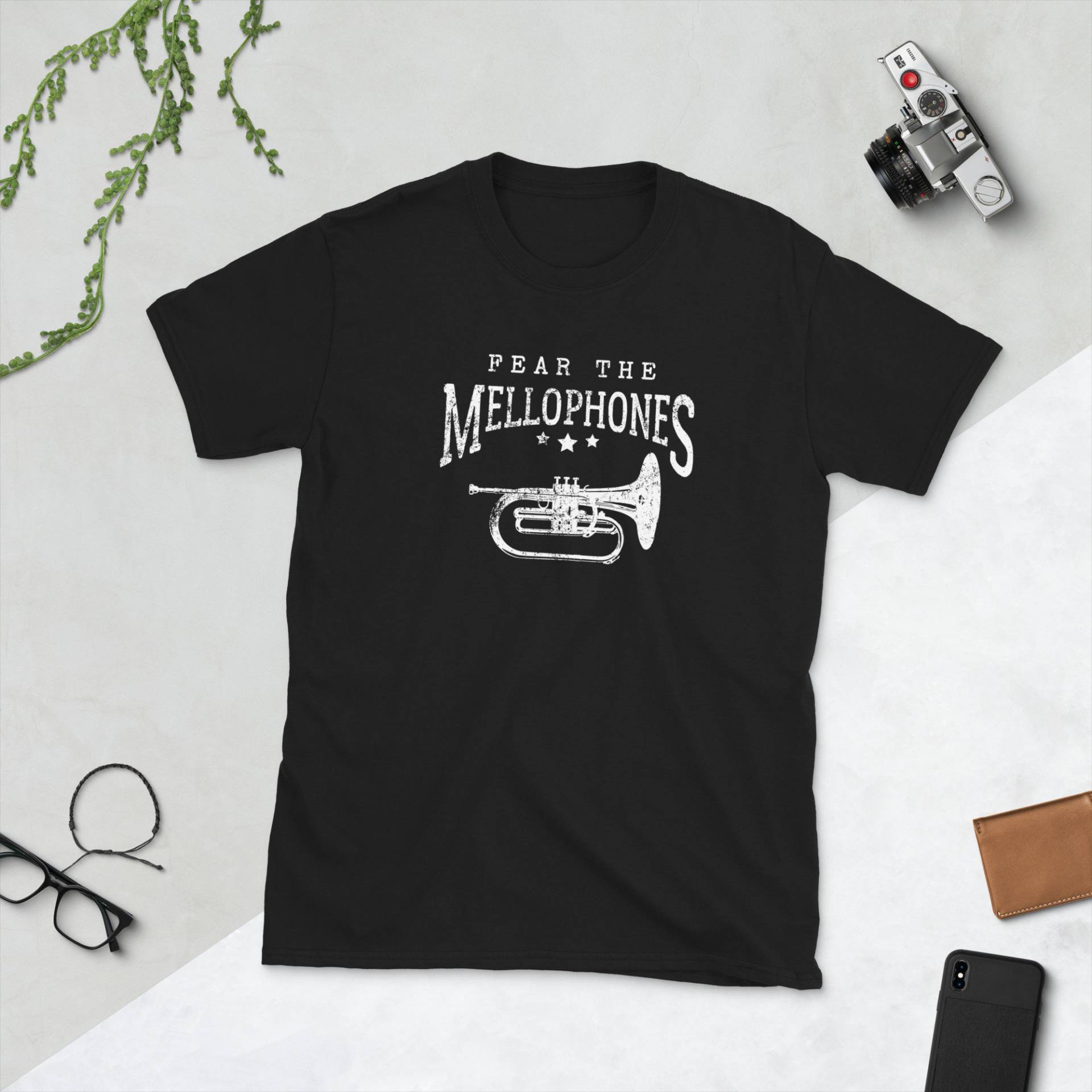 Mellophone Player Blaskapelle Mellophones Kurzarm Unisex T-Shirt von JuntoTees