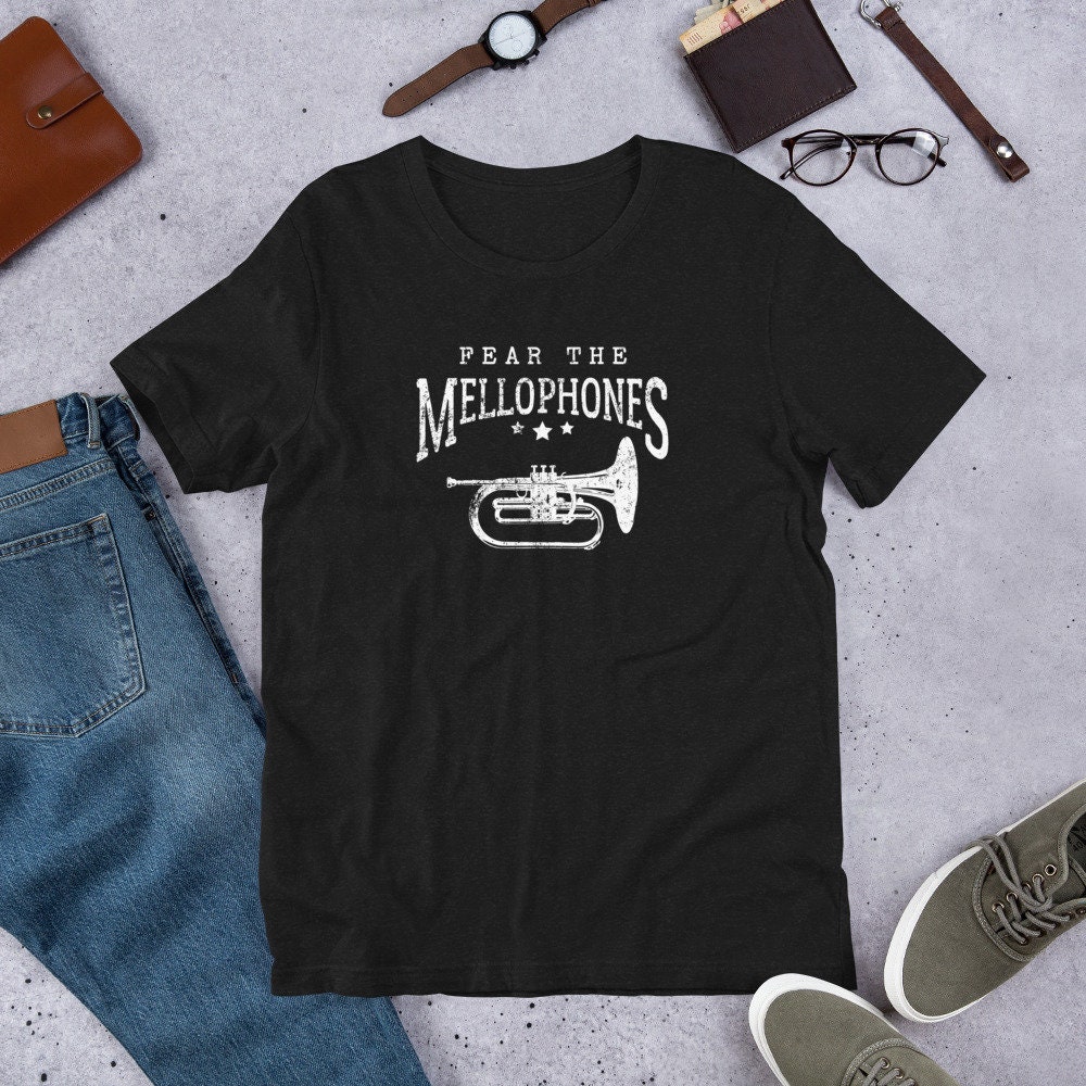 Mellophone Player Blaskapelle Mellophones Kurzarm Unisex T-Shirt von JuntoTees