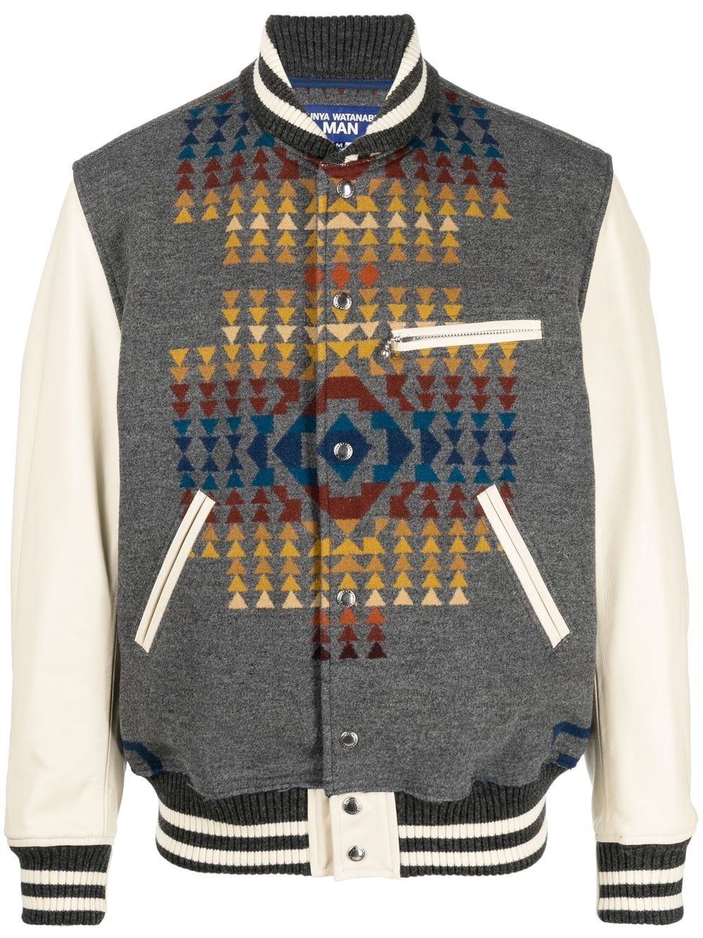 Junya Watanabe MAN Pendleton Collegejacke - Weiß von Junya Watanabe MAN