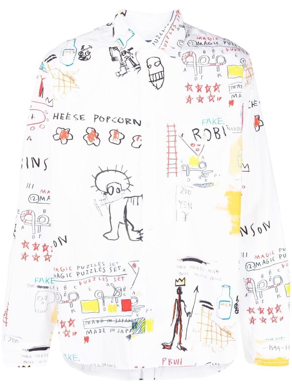 Junya Watanabe MAN Hemd mit grafischem Print - Weiß von Junya Watanabe MAN