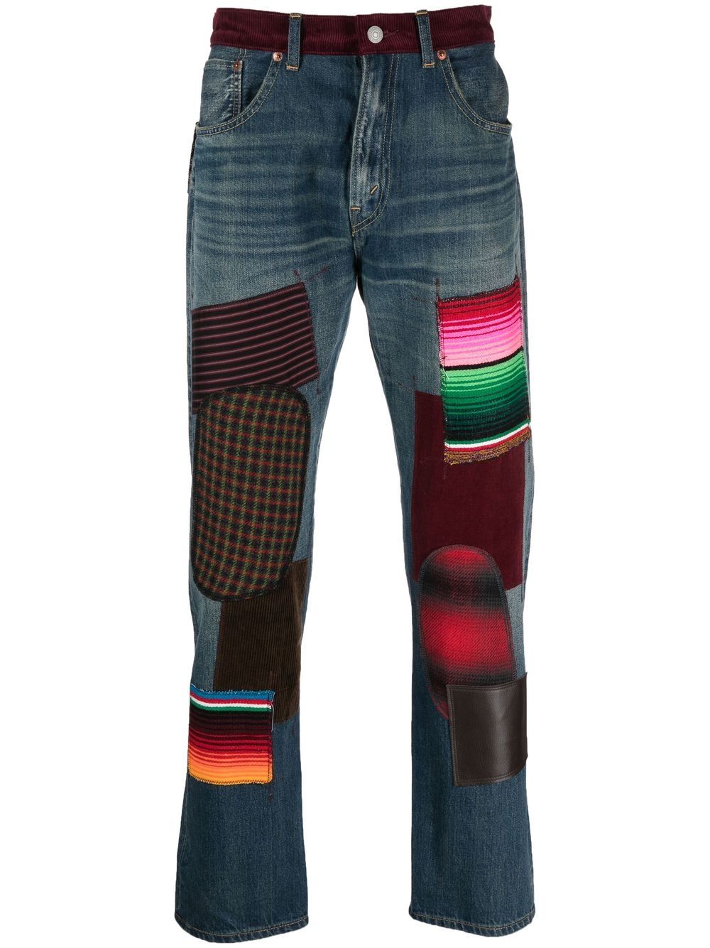 Junya Watanabe MAN Slim-Fit-Jeans im Patchwork-Look - Blau von Junya Watanabe MAN