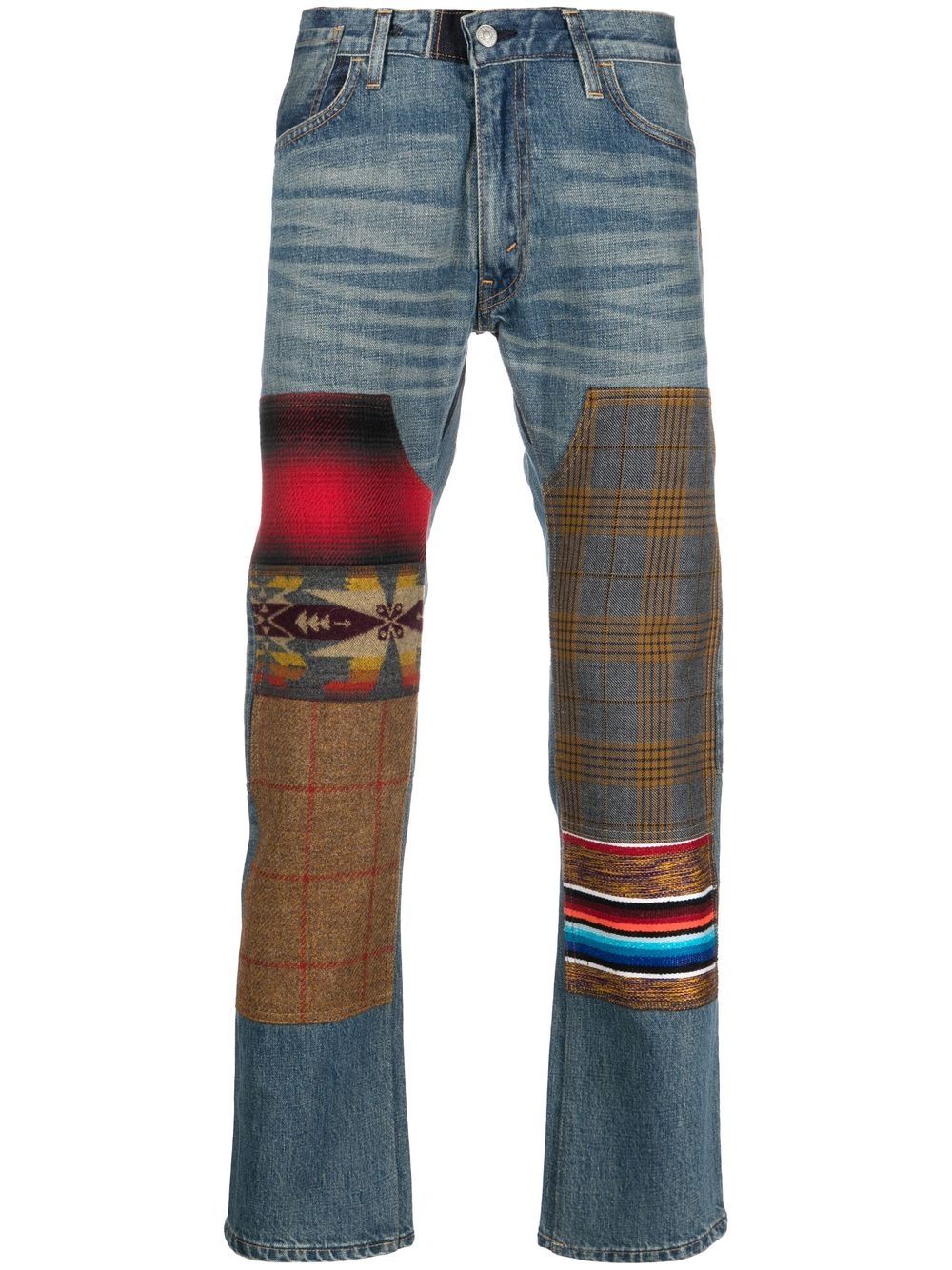 Junya Watanabe MAN x Levi's Jeans im Patchwork-Look - Blau von Junya Watanabe MAN