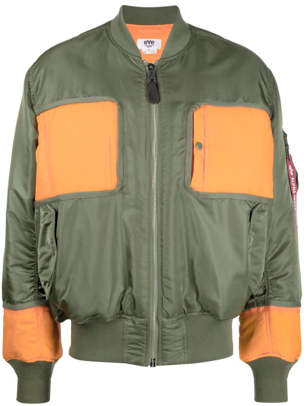 Junya Watanabe MAN Bomberjacke in Colour-Block-Optik - Grün von Junya Watanabe MAN