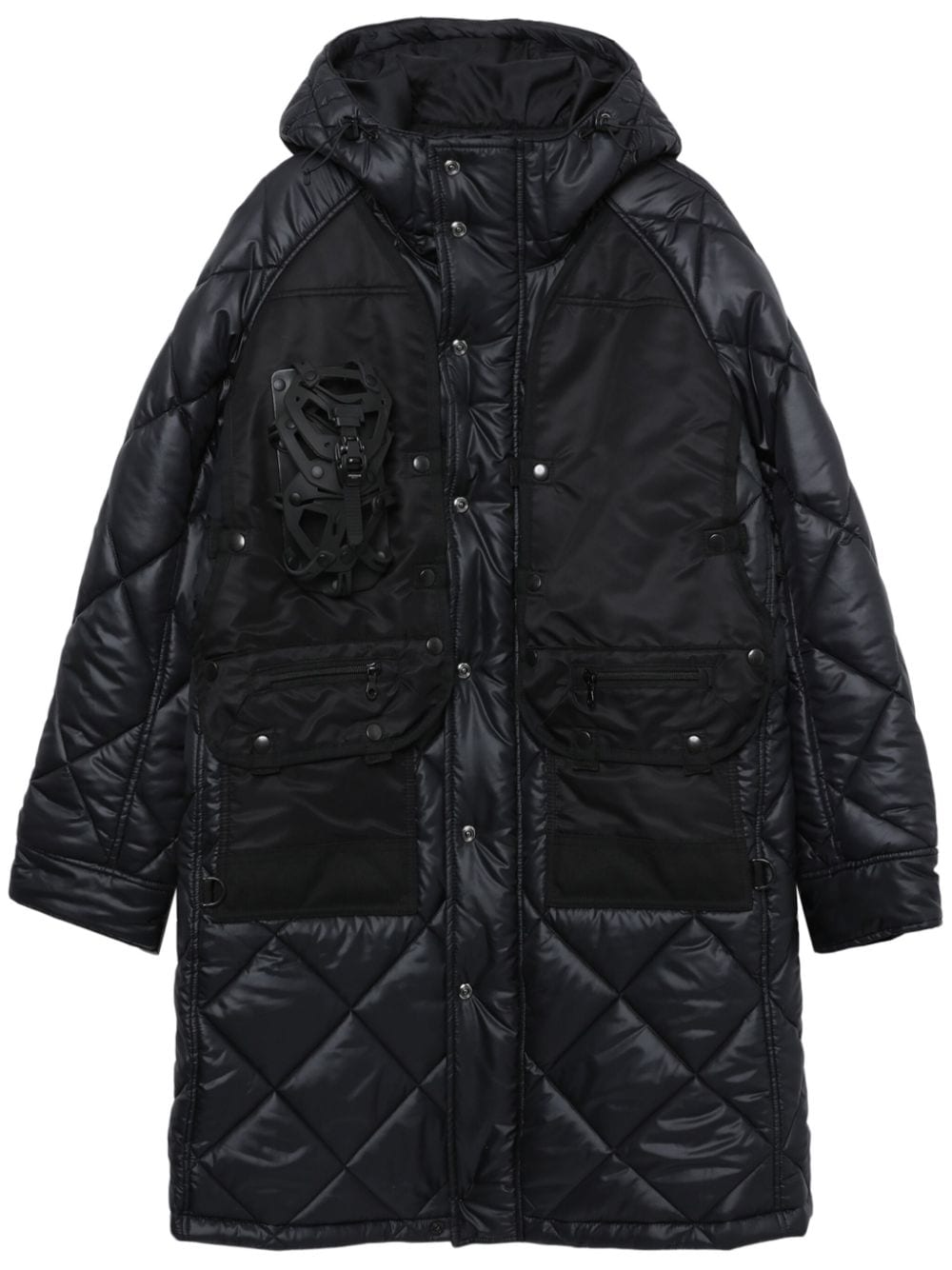 Junya Watanabe MAN Gesteppte Kapuzenjacke - Schwarz von Junya Watanabe MAN