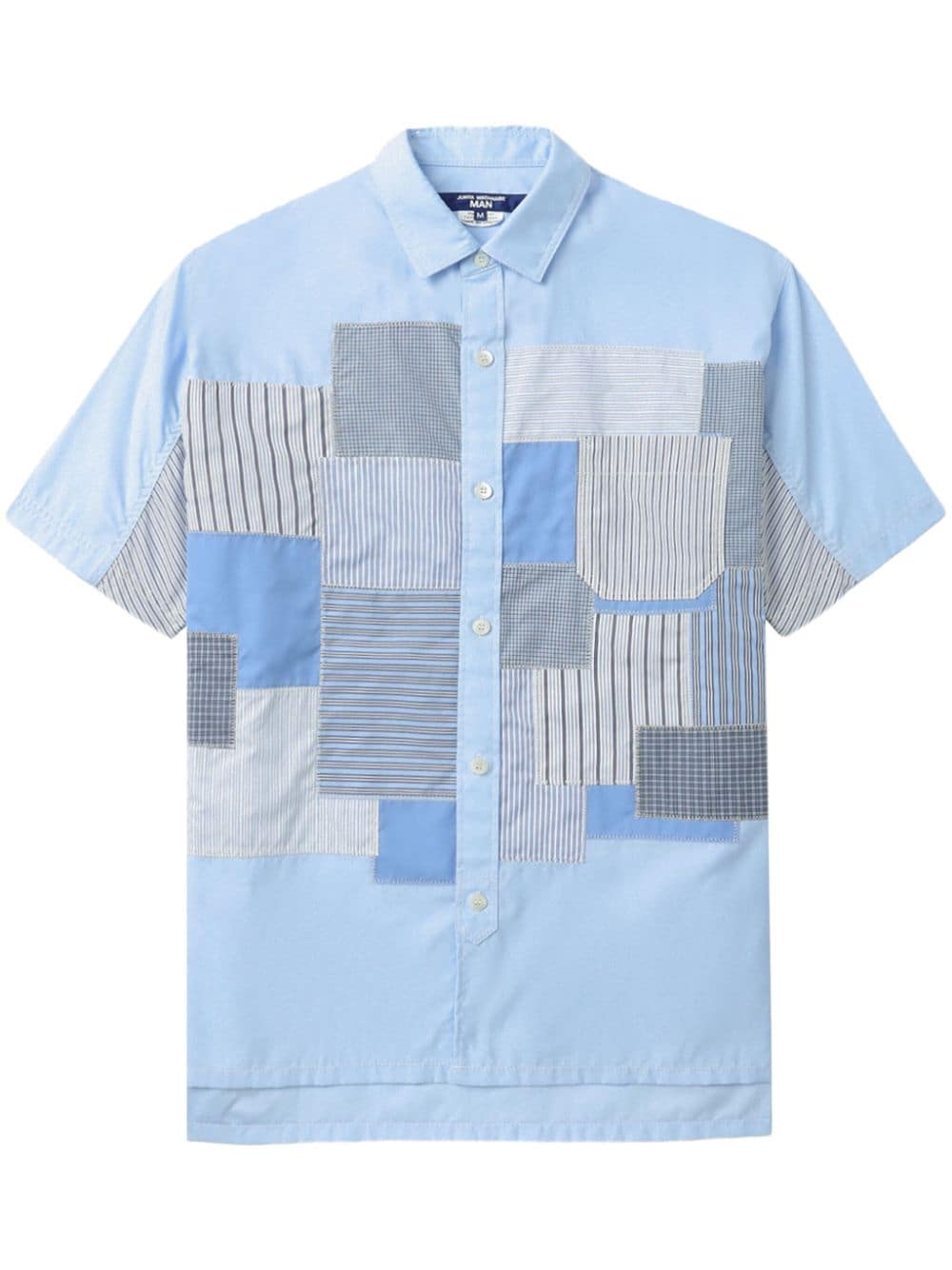 Junya Watanabe MAN Gestreiftes Hemd im Patchwork-Look - Blau von Junya Watanabe MAN