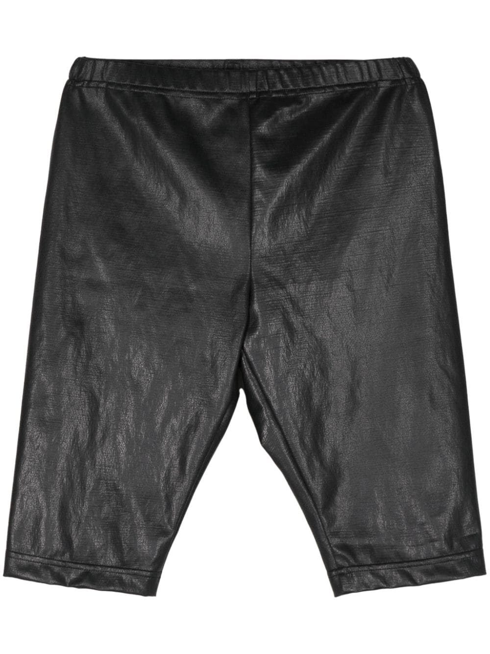 Junya Watanabe Shorts aus Faux-Leder mit Stretchbund - Schwarz von Junya Watanabe