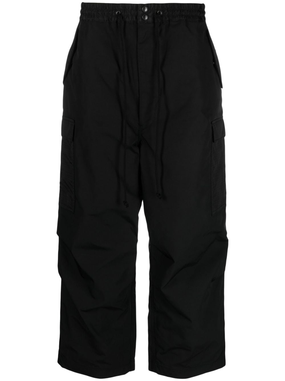 Junya Watanabe MAN Cropped-Cargohose mit Kordelzug - Schwarz von Junya Watanabe MAN