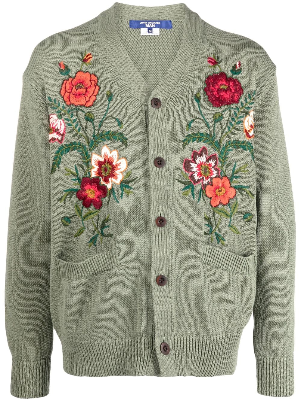 Junya Watanabe MAN Cardigan mit Blumenstickerei - Grün von Junya Watanabe MAN