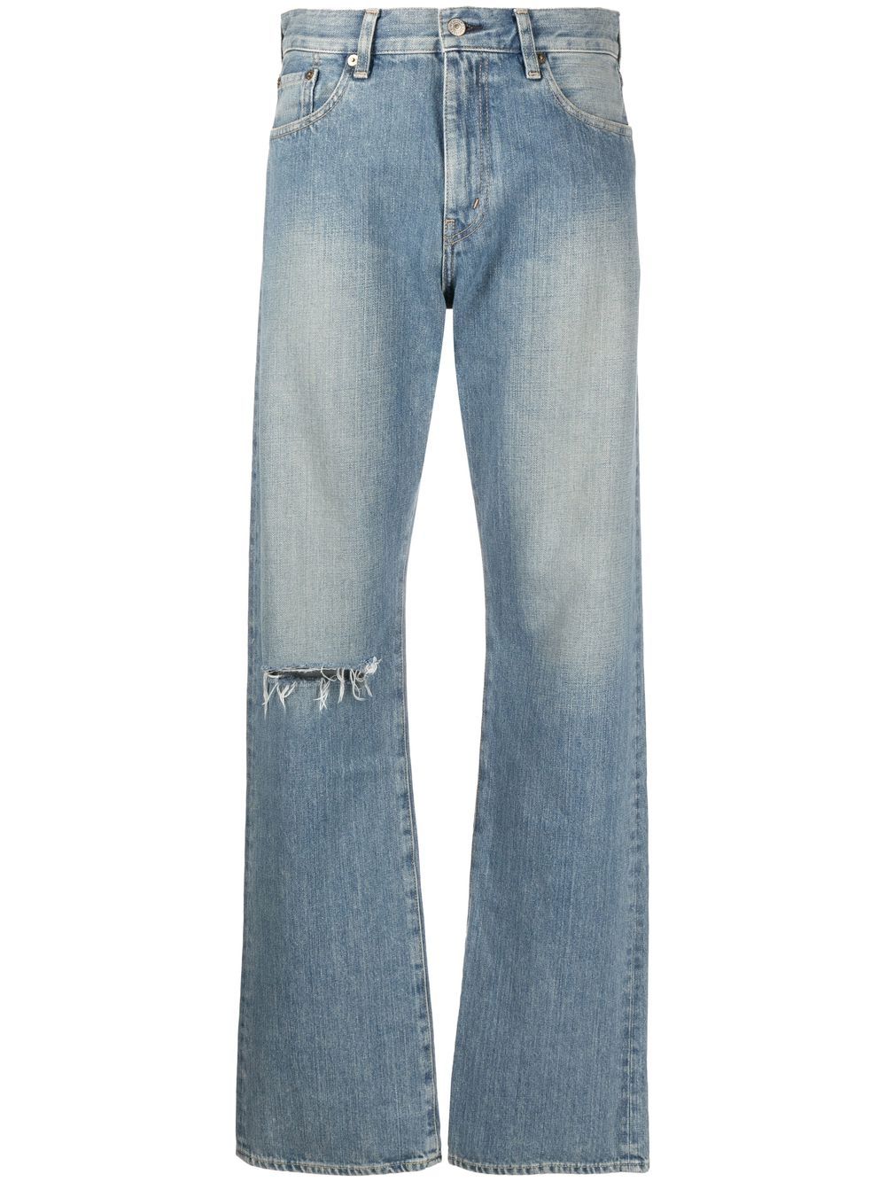 Junya Watanabe Gerade High-Rise-Jeans - Blau von Junya Watanabe