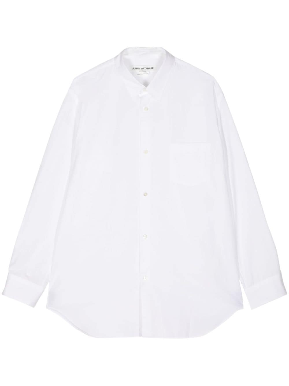 Junya Watanabe long-sleeve cotton shirt - Weiß von Junya Watanabe