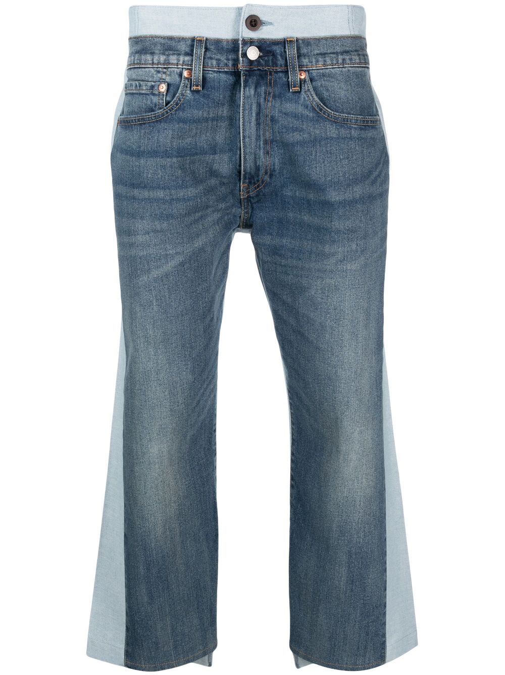 Junya Watanabe MAN Zweifarbige Cropped-Jeans - Blau von Junya Watanabe MAN