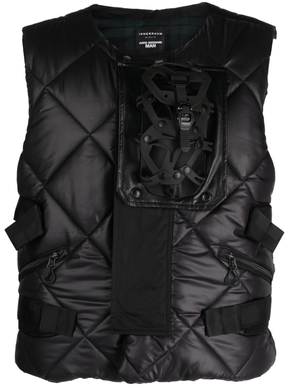 Junya Watanabe MAN x Innerraum Steppweste mit Rucksack - Schwarz von Junya Watanabe MAN