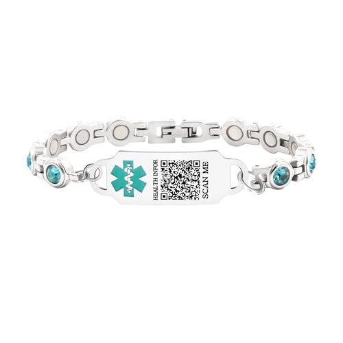 JunyiDIY Edelstahl Custom QR Code Medical Alert Armband – Personalisierte Notfall ID Medizinische Armband für Mutter Ältere YA5705 JunyiDIY Edelstahl Custom QR Code Medical Alert Armband – Personalisierte Notfall ID Medizinische Armband für Mutter Ältere YA5705 von JunyiDIY
