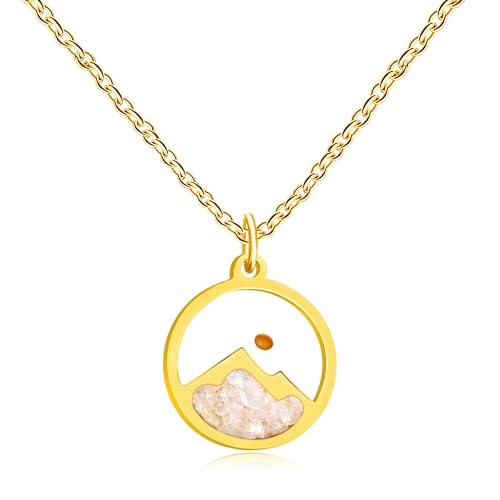 JunyiDIY Glaube An Ein Senfkorn-Halskette - Verstellbare 19.7" Gold-Beschichtete Edelstahl Senfkorn-Halskette Für Frauen - Christlicher Glaubens-Schmuck Geschenke Für Frauen von JunyiDIY