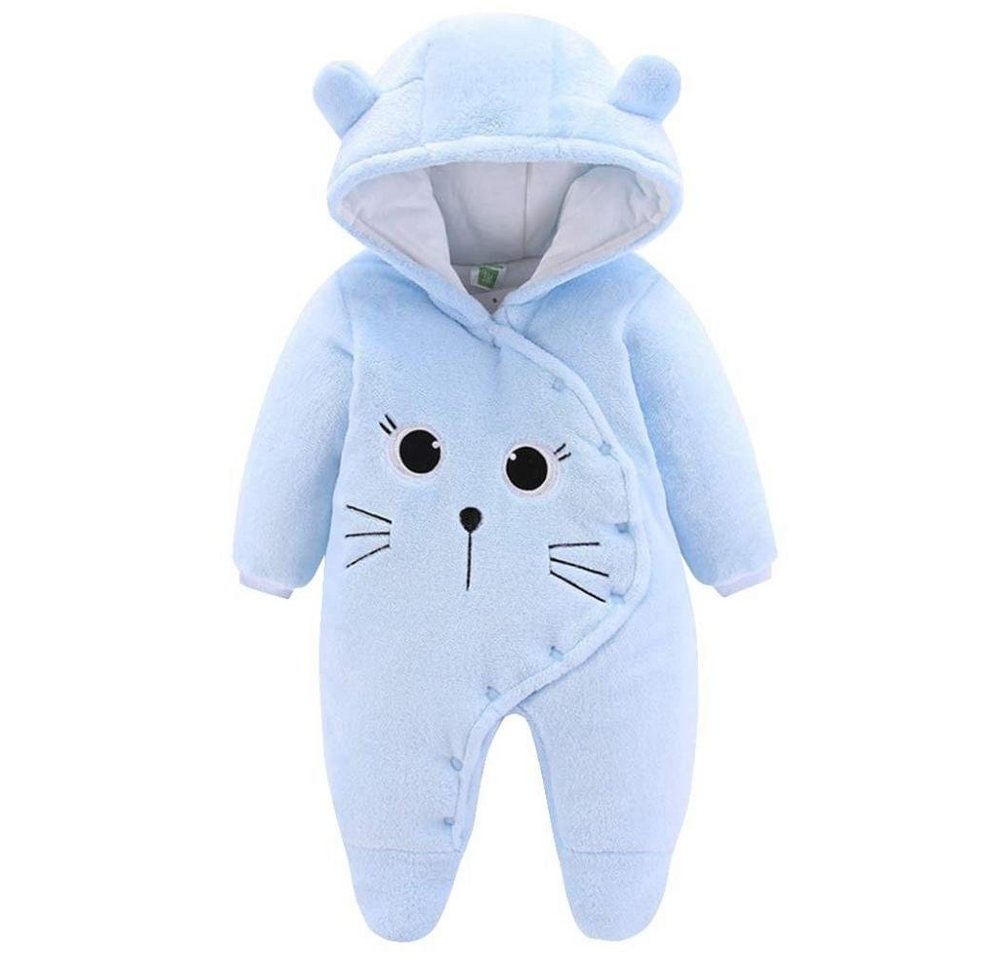 Juoungle Strampler Baby Winter Overall Outfits mit Kapuze Pyjama Säugling von Juoungle