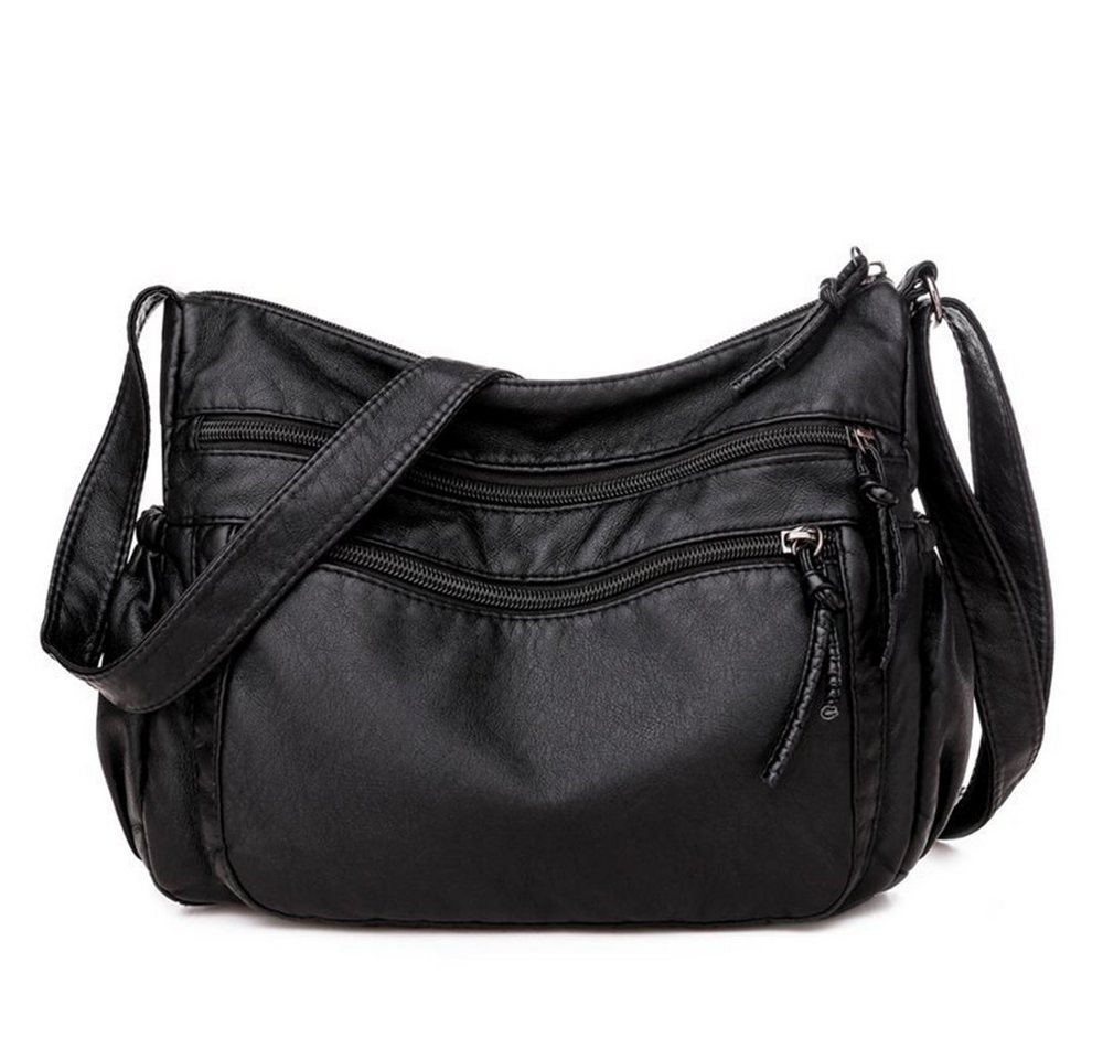 Juoungle Umhängetasche Damen Handytasche Reißverschlusstasche Bag mit breiter Gurt von Juoungle