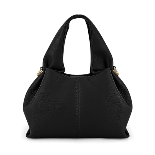 Juoxeepy Crossbody-Tasche Geldbörse Satchel Handtasche für Frauen Schultertasche Chic Dumpling Cloud Bag Clutch Geldbörse, Schwarz Small von Juoxeepy