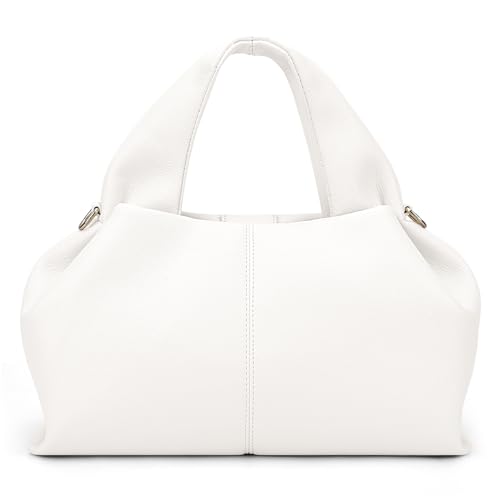 Juoxeepy Crossbody-Tasche Geldbörse Satchel Handtasche für Frauen Schultertasche Chic Dumpling Cloud Bag Clutch Geldbörse, Weiss/opulenter Garten von Juoxeepy