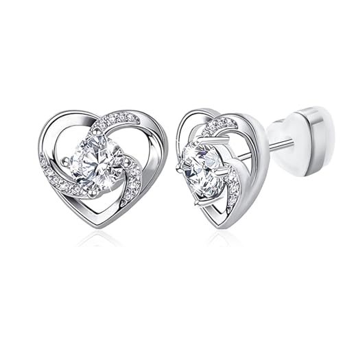 Ohrringe Silber 925 Frauen Ohrstecker : Silber Ohrringe Damen 925 Herz Zirkonia Schmuck für Frauen Klein Ohrstecker 925S Mädchen Stecker Studs für Damen Piercings Damenohrringe Ohrringe Silber 925 Frauen Ohrstecker : Silber Ohrringe Damen 925 Herz Zirkonia Schmuck für Frauen Klein Ohrstecker 925S Mädchen Stecker Studs für Damen Piercings Damenohrringe von Juozyve
