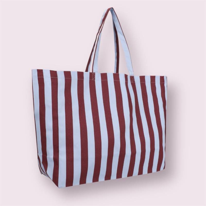 Beachbag Strandtasche Baumwolltasche Stofftasche Geschenk Für Die Freundin 48 X 20 40 3 cm Gestreift Hellblau/Braun Beachbag Strandtasche Baumwolltasche Stofftasche Geschenk Für Die Freundin 48 X 20 40 3 cm Gestreift Hellblau/Braun von JuperStudio