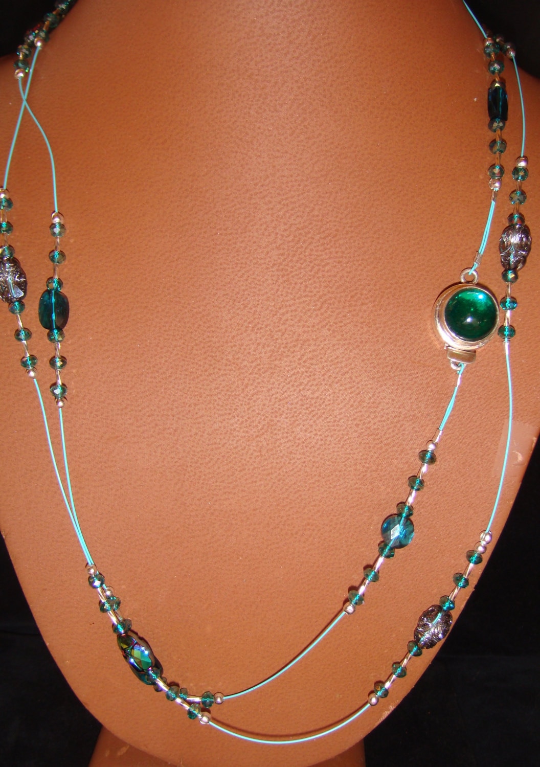Swarovski Crystal Scarab Opera Länge Halskette Und Ohrring Set Swarovski Crystal Scarab Opera Länge Halskette Und Ohrring Set von JupiterMoonDesigns